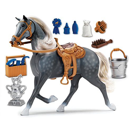Sunny Days Entertainment Morgan Horse with Moveable Head, Realistic Sound and 14 Grooming Accessories