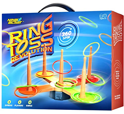 Ring Toss Game for Kids - 360° Spin Revolution