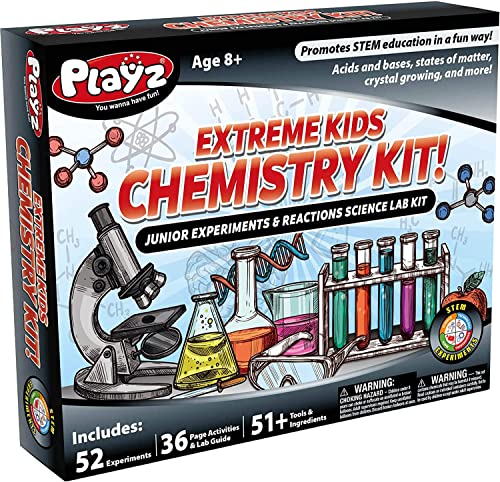 Playz 52 Extreme Kids Chemistry Experiments Set