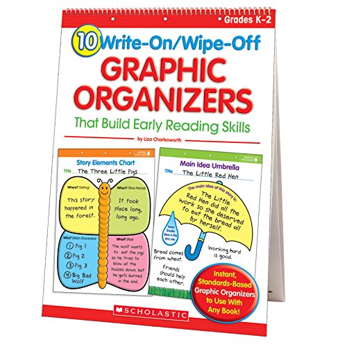 10 Write-On/Wipe-Off Graphic Organizers That Build Early Reading Skills (Flip Chart)